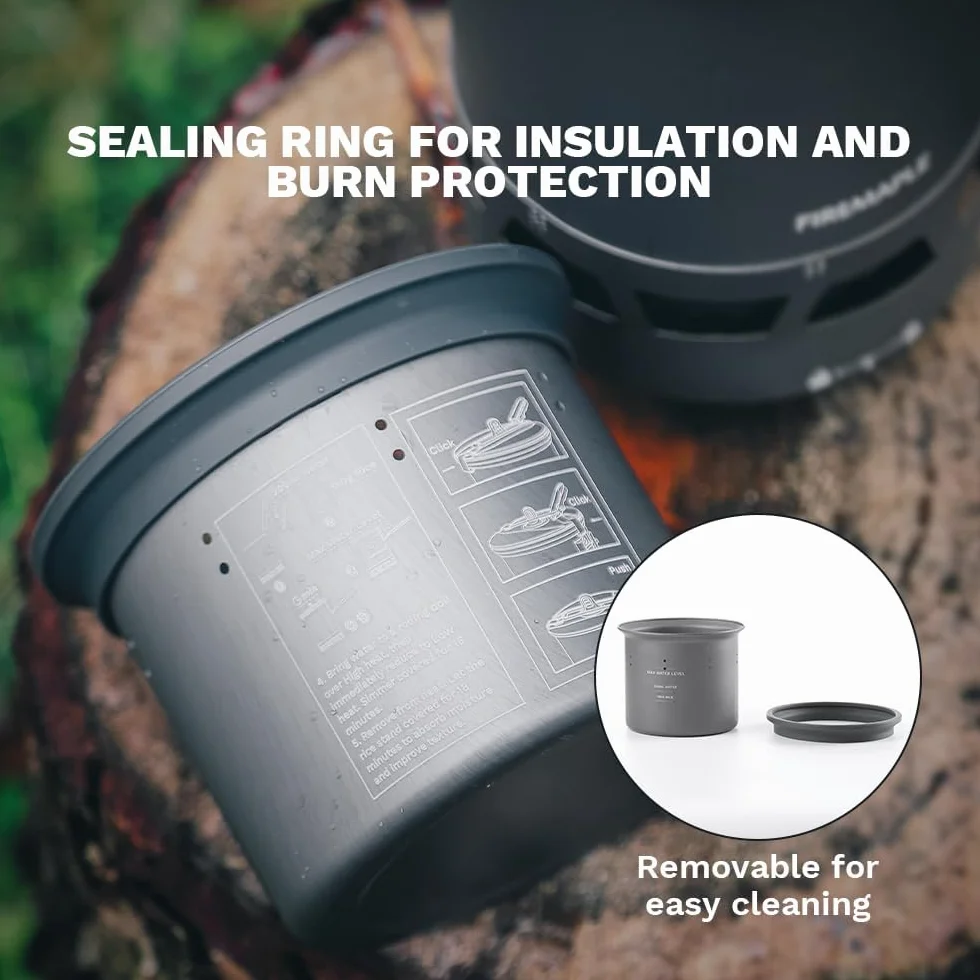 Fire-Maple Petrel Cuiseur à Riz Outdoor – 58 g, Capacité 300 ml, Compatible avec la Marmite G3 et le Système Quickboil Pro, Ultraléger et Compact pour Camping et Randonnée