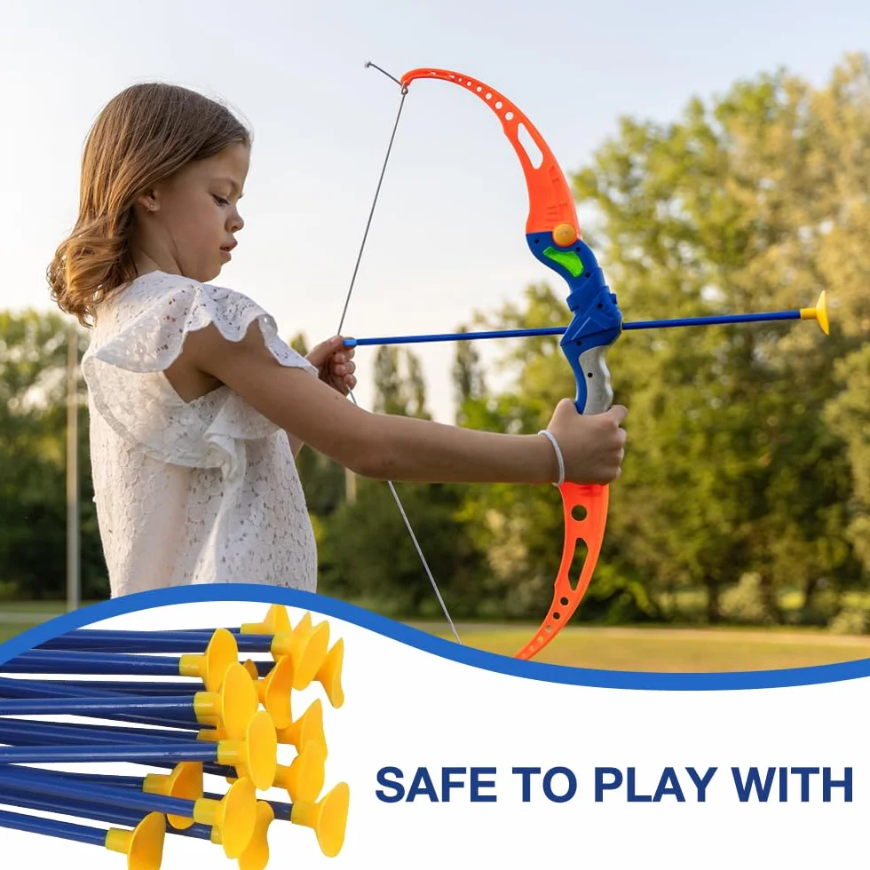 24 Pièces Flèche Ventouse, Flèches de Rechange à Ventouse, 42 cm Tir à l'arc Flèches à Ventouse, Enfant flèche de Jouet, Tir à la Cible Entraînement au Jeu pour Garçons et Filles pour Sébutant