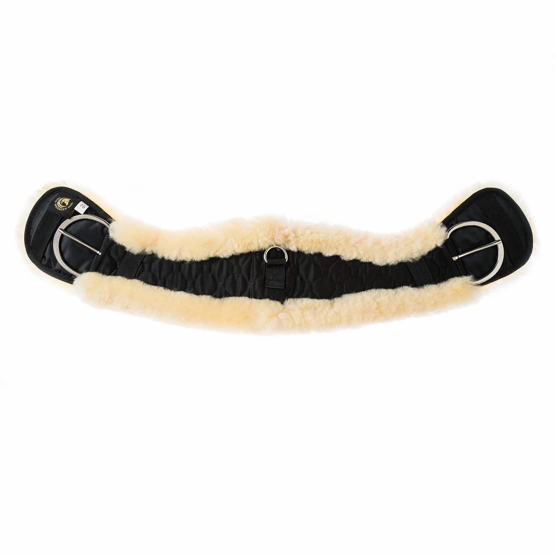 Sangle de selle Western en laine d'agneau de qualité - Forme anatomique concave pour une meilleure adhérence - Couleur : naturel, noir, marron, anthracite