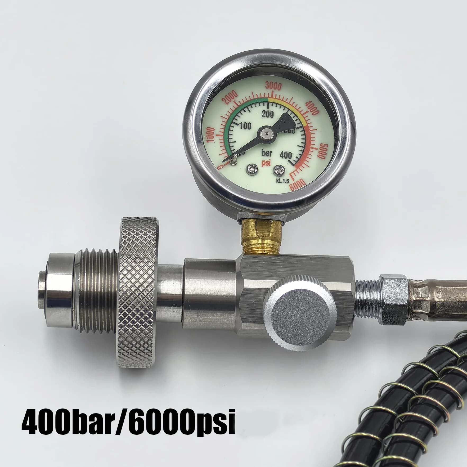 DRYHTEN Réservoir à air comprimé G5/8 (5/8BSPP) - Station de remplissage DIN - Adaptateur de valve HPA - Pour plongée