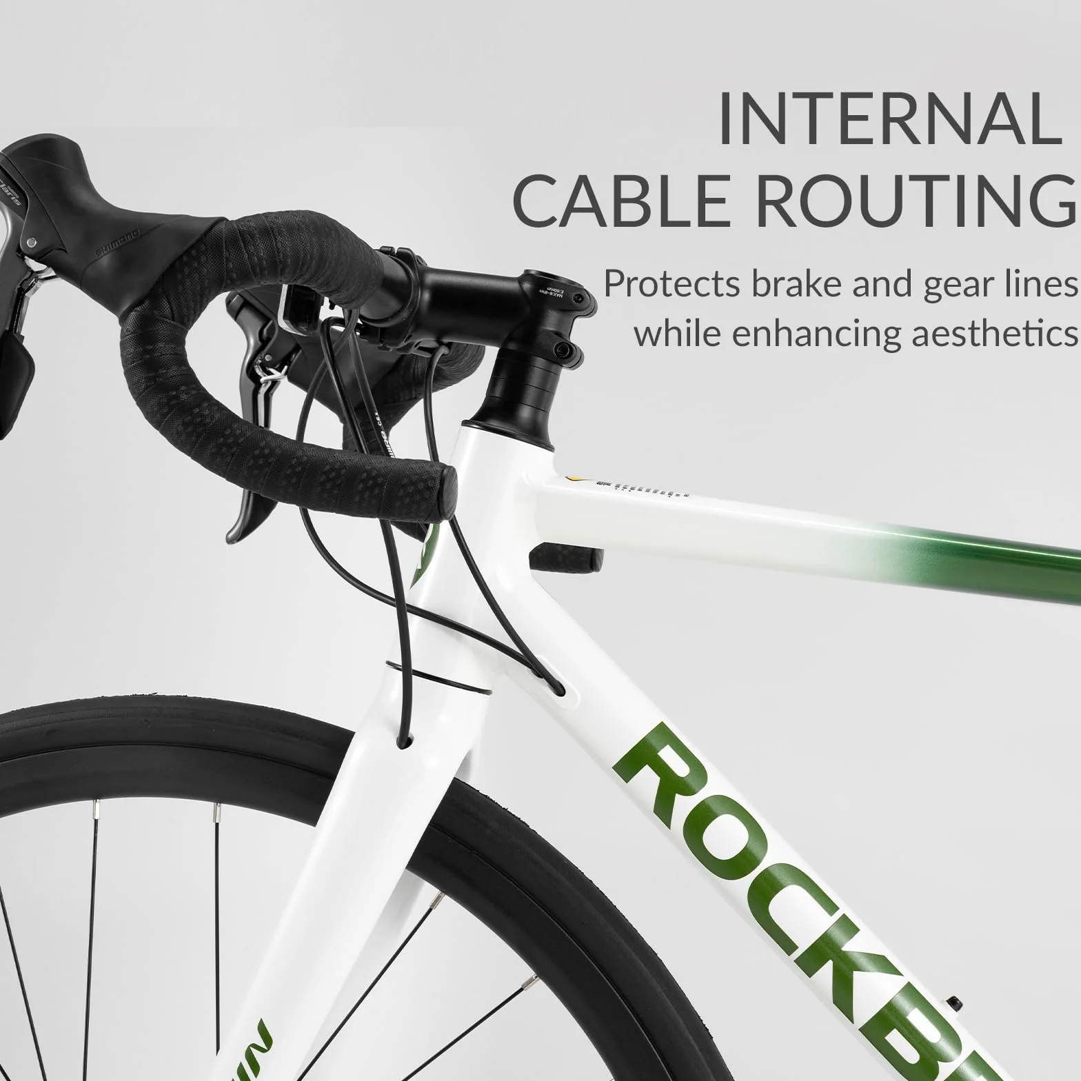 ROCKBROS Vélo de Route Aluminium Léger 11.27kg Groupe Claris 2x8 Freins à Disques Pneus Anti-Crevaison 700x28c