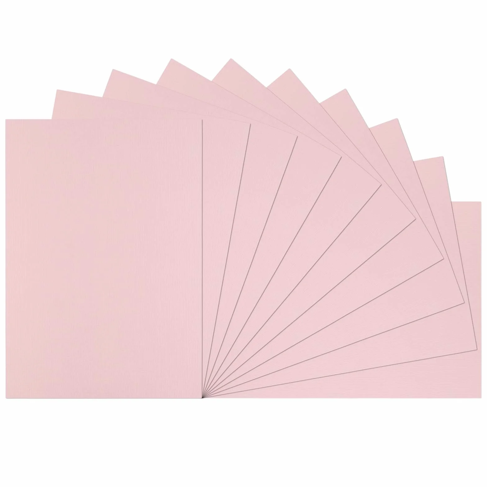Florence Papier Cartonné Lin A4 Rose 250 g 10 Feuilles Scrapbooking