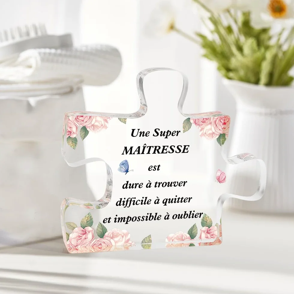 Cadeau Maîtresse Fin d'année Scolaire Merci Professeur Atsem Maternelle