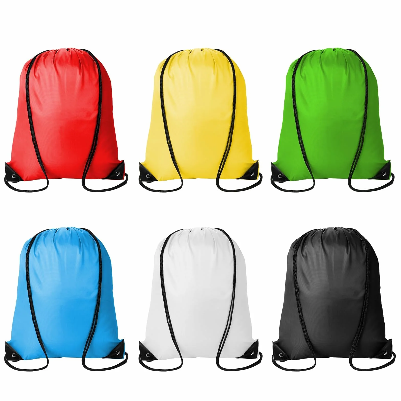 Sac à Dos Cordon Etanche 6 Pièces Grande Capacité pour Sport, Fitness