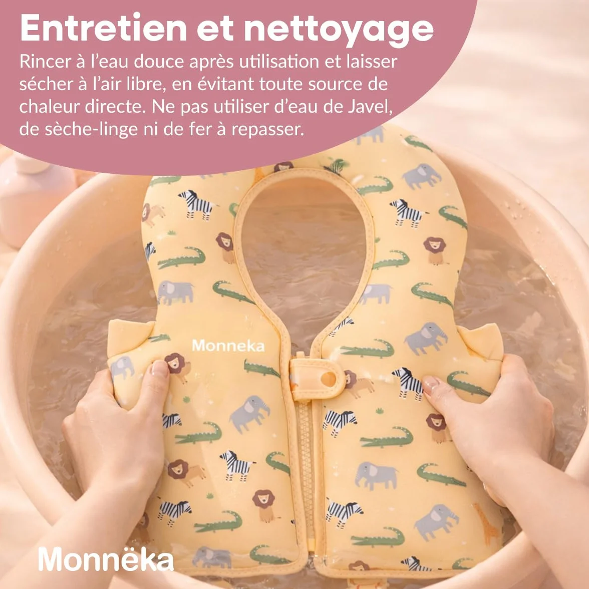 Gilet de Natation Enfant Sécurisé Apprentissage Nage Flottabilité Réglable Neoprene Doux