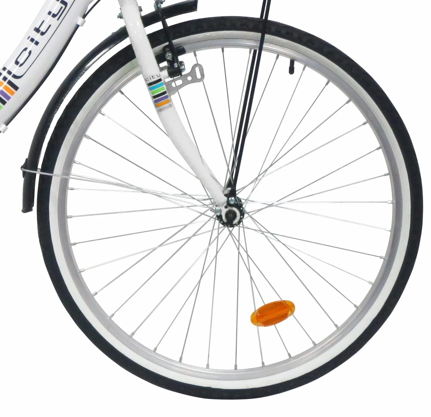 VTC 26" Femme Ville Style Retro - 6 Vitesses Shimano TY21 Freins V-Brake City