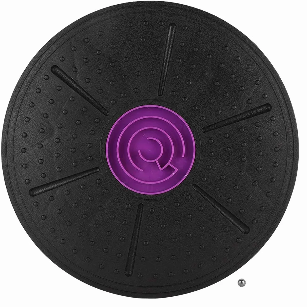 KIMISS Purple Labyrinth Wobble Board Yoga Training Fitness Balance Stability Disc