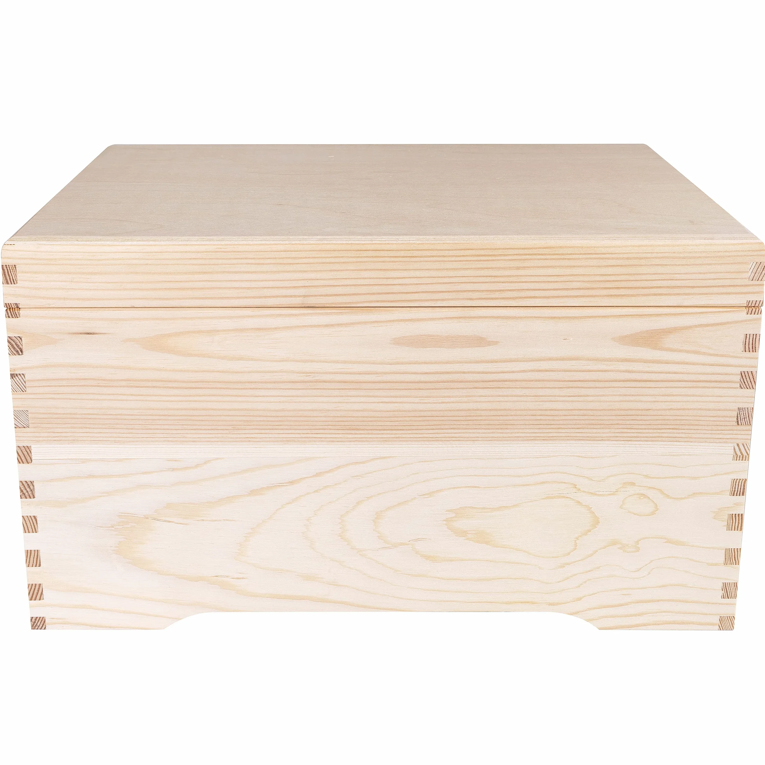 Creative Deco XXL Grande Coffre Rangement en Bois 40 x 30,5 x 24 cm avec Couvercle Organiseur Bureau Noël