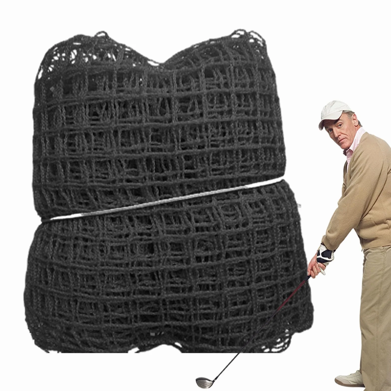 Lambo Filet d'entraînement de Baseball | Filet de Baseball Robuste Vert/Noir | Filet de Conduite Lisse, Filet de Softball Portable pour Jardin, Conduite, Utilisation intérieure et extérieure