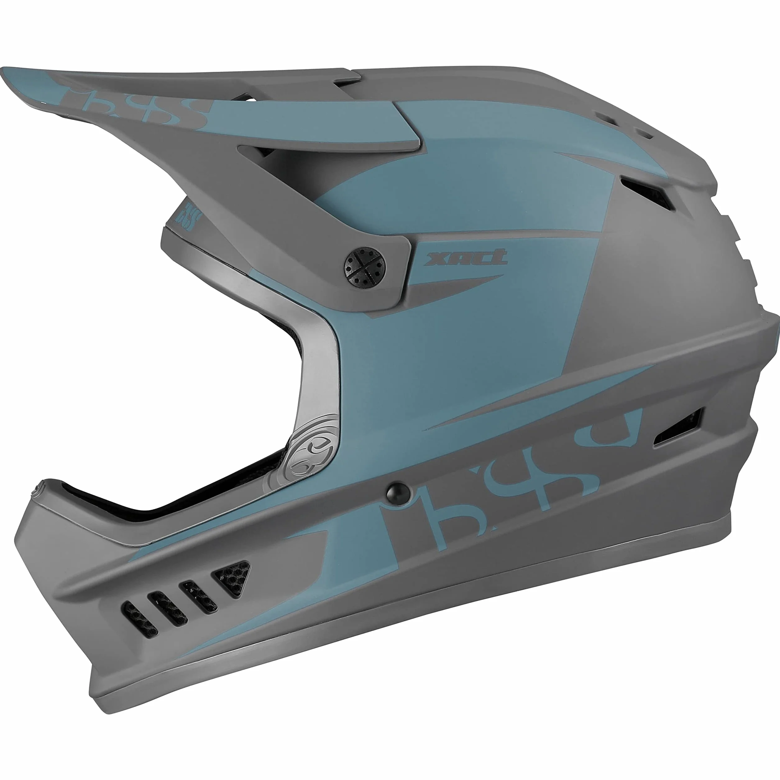 IXS Xact Evo Casque intégral VTT E-Bike BMX Adulte Unisexe Ocean-Graphite SM 53-56cm