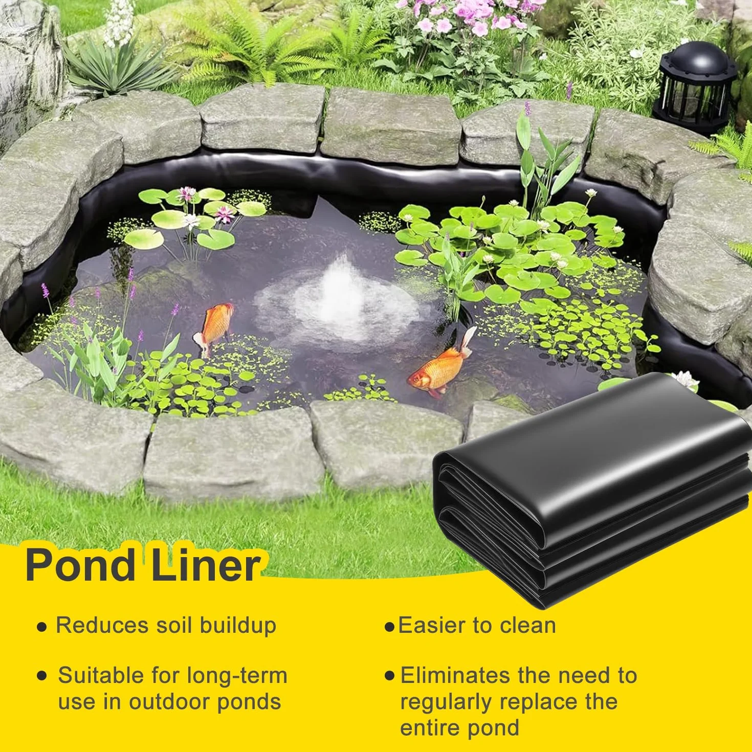 Bache Bassin Exterieur 0.2mm Epaisseur Liner Bassin 3x3m