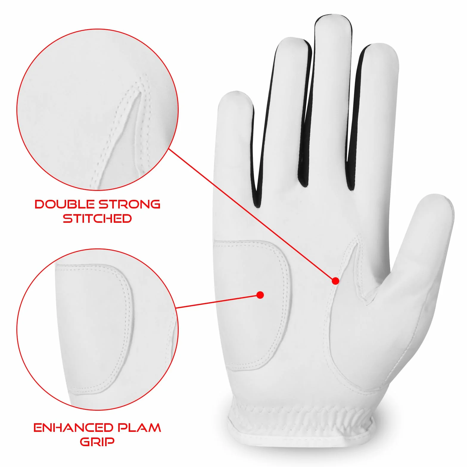 SAWANS Gant de golf homme antidérapant cuir toutes saisons durable confortable flexible performance
