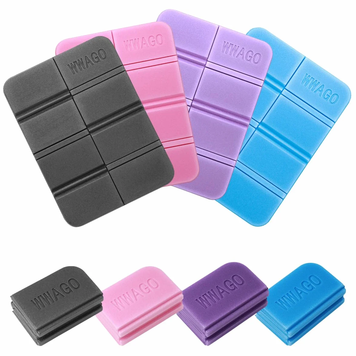 Coussins de siège d'extérieur Pliables, 4 pièces, Coussin de siège d'extérieur pour Enfants et Adultes, imperméable, Thermique, Tapis de siège Portable pour extérieure, Stade, Pique-Nique