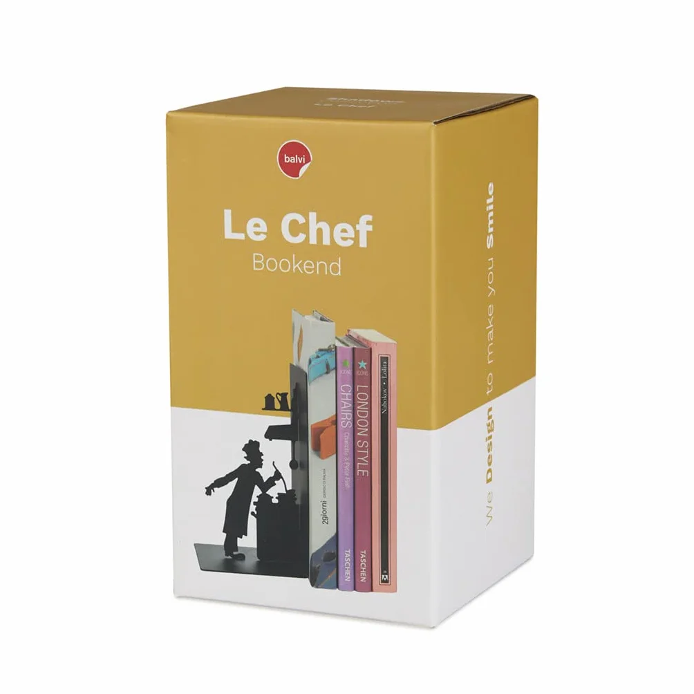 Balvi Le Chef Serre-Livres en métal pour Livres de Cuisine