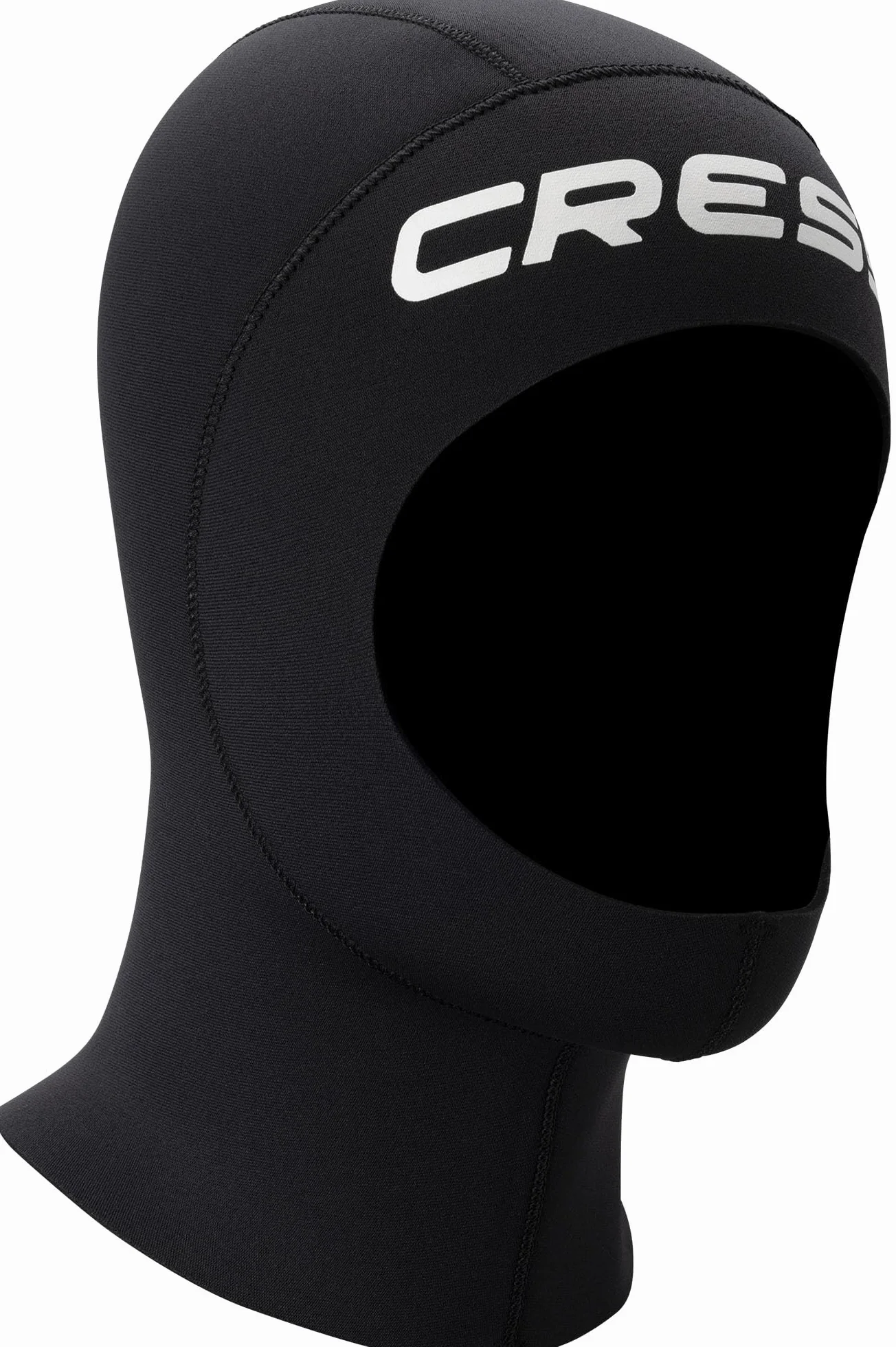 CRESSI Resilient Hood 3mm - Cagoule Unisexe en Néoprène Double Doublure Noir 3 mm, Idéale pour la Plongée, Le Snorkeling et Les Sports Nautiques