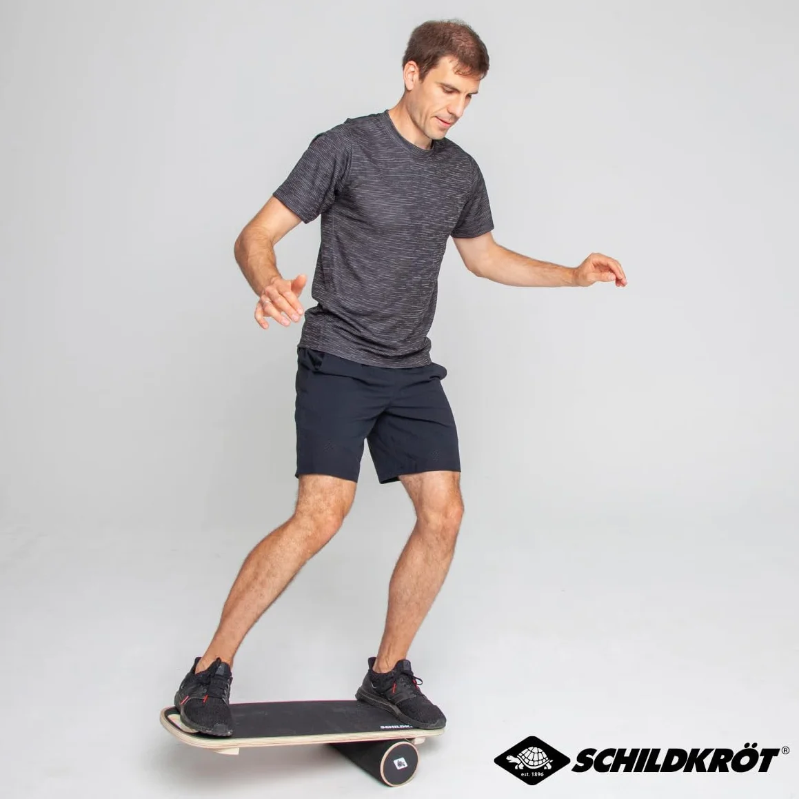Schildkröt Planche d'Équilibre en Bois Véritable, Surface Antidérapante