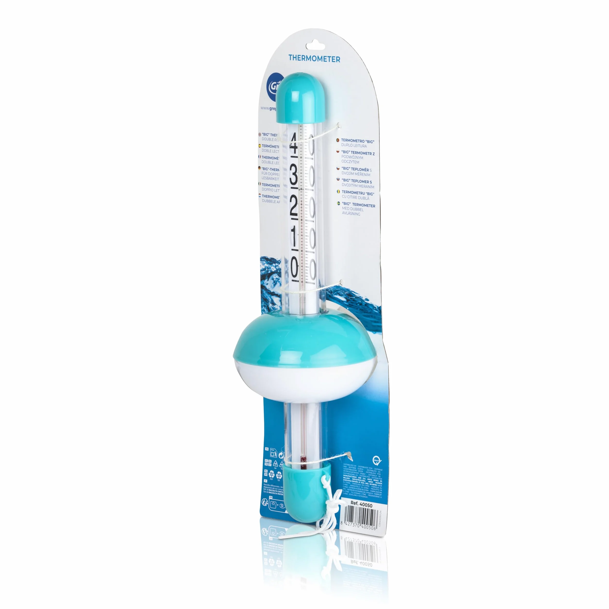 Grand Thermomètre Flottant pour Piscine Celsius Gre 40050