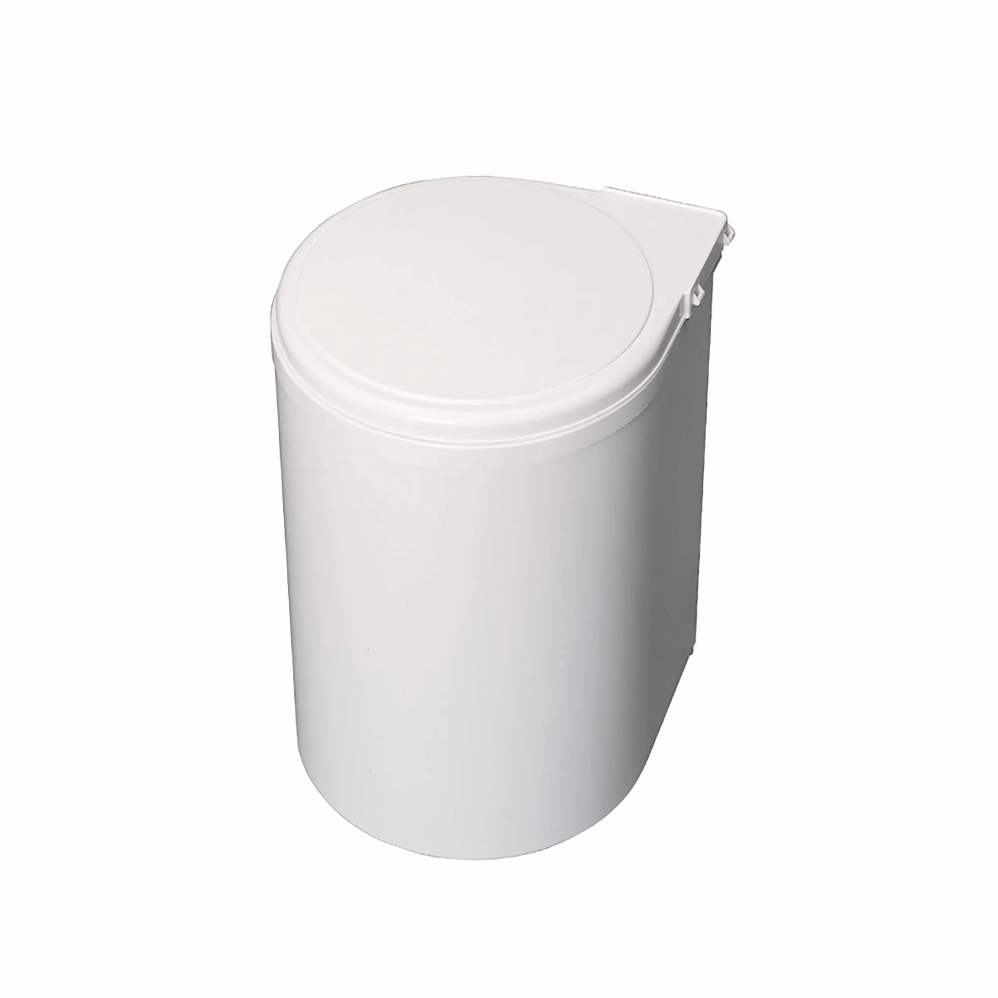 Emuca Poubelles de Porte de Meuble 13L avec Couvercle Automatique Plastique Blanc