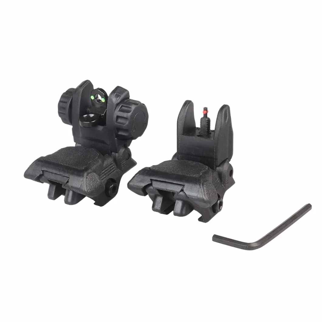 Fibre Optique Pliable Nylon Retourner vers Le Haut Avant arrière aperçus s'ajustent P/W 21MM Rails