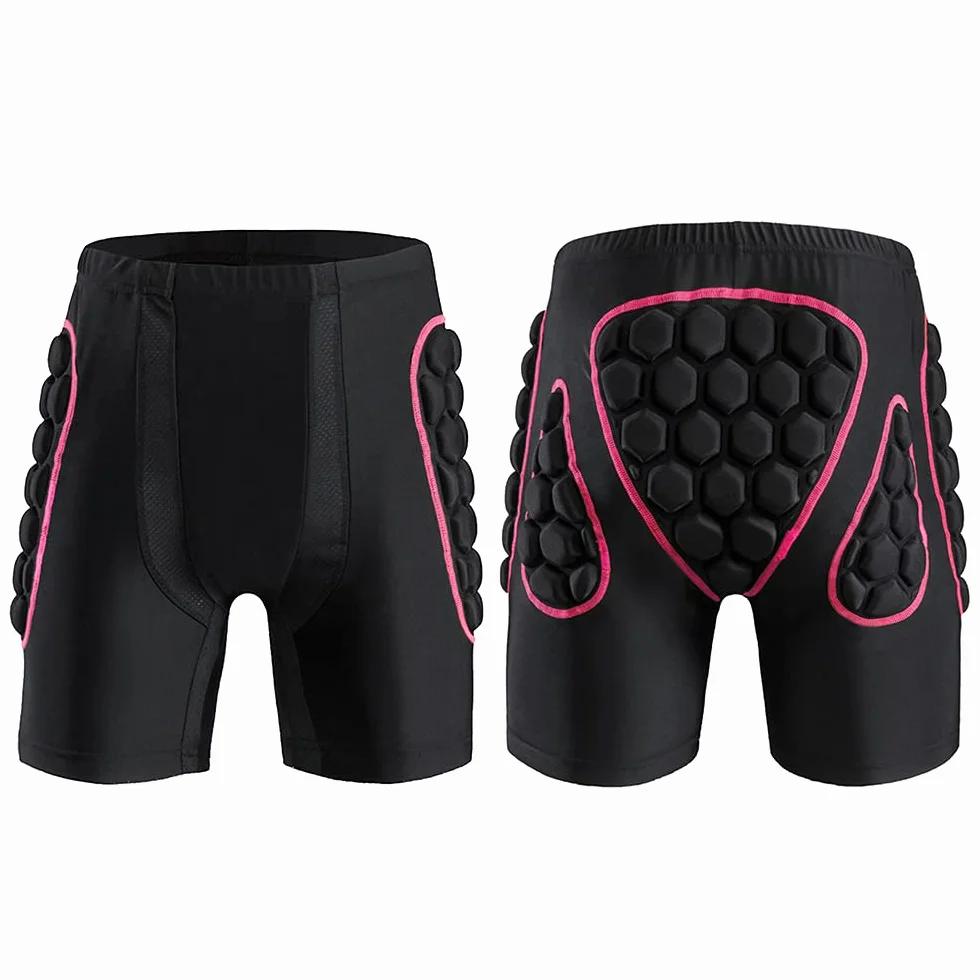 Karlak Short de ski de protection des hanches, short rembourré de protection des hanches pour femme, short de protection des hanches pour snowboard, patinage, ski, équitation