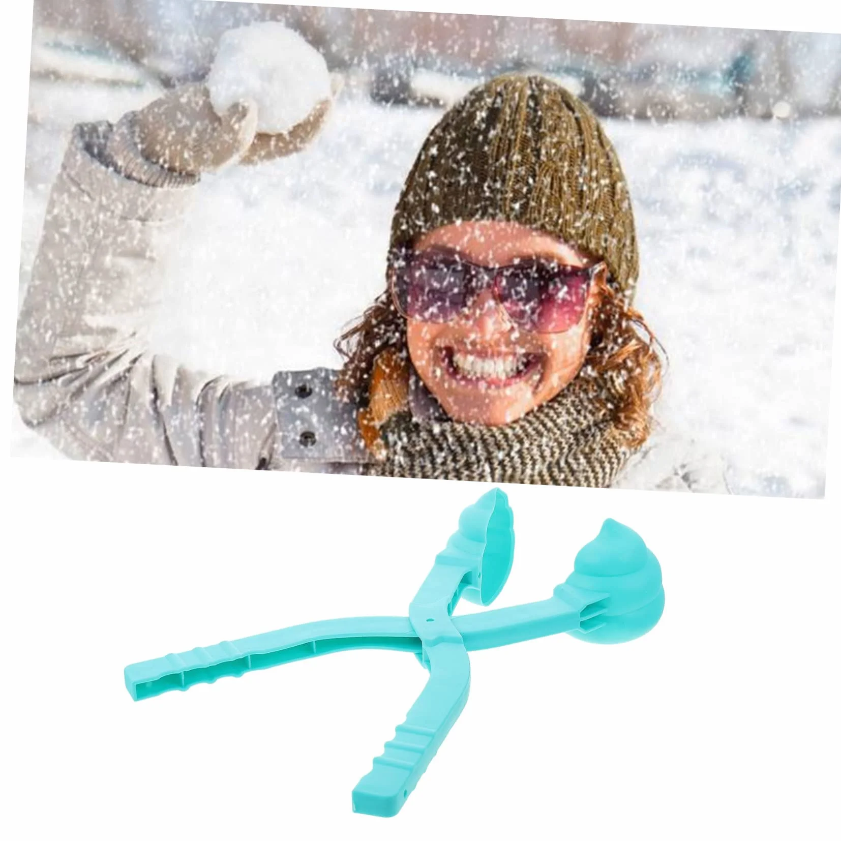 TOYANDONA Pince De Boules De Neige De Caca pour Garçon Et Filles, Petite Taille 30 Cm, Plastique Sûr, Jouet Extérieur D’Hiver, Jeu De Plage Sable, Fabrication Rapide Et Mains Protégées