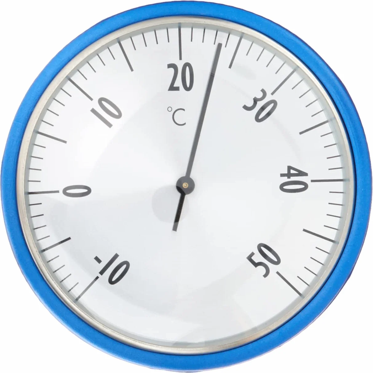 TFA Dostmann Thermomètre de Piscine Analogique, 40.2005, Inoxydable, avec Corde de Fixation, Bleu