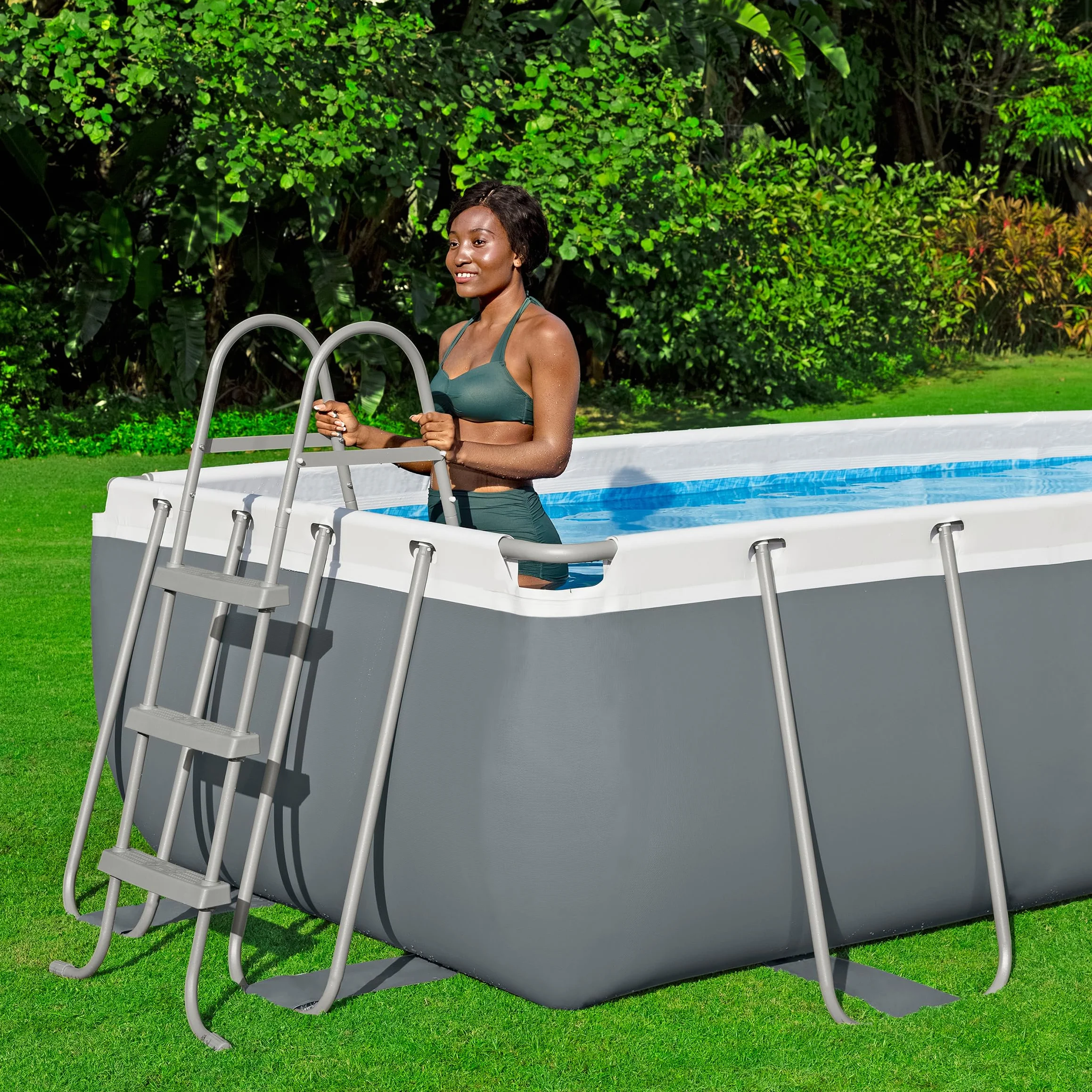 Bestway Steel Pro Max Kit Piscine Hors Sol 404 x 201 x 100 cm Gris