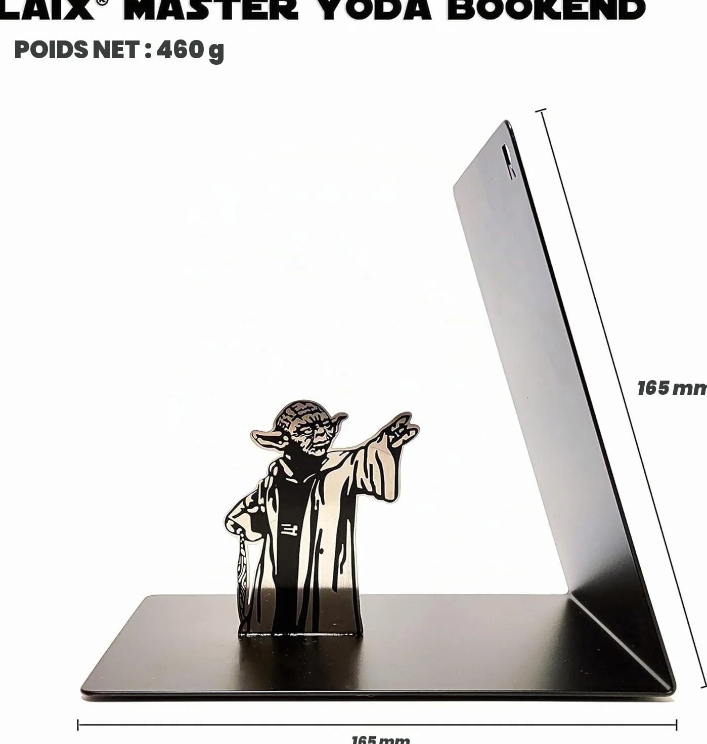 LAIX Serre-Livres Master Yoda Force en métal, Cadeau Star Wars