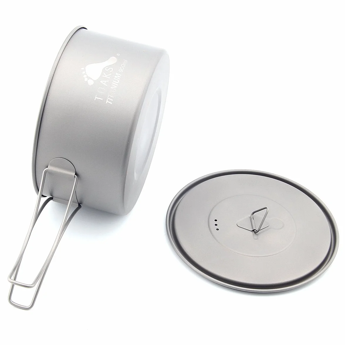 Toaks 900 ml ultraléger avec poignées résistant à la chaleur pliable portable Pot de titane avec un sac de rangement en