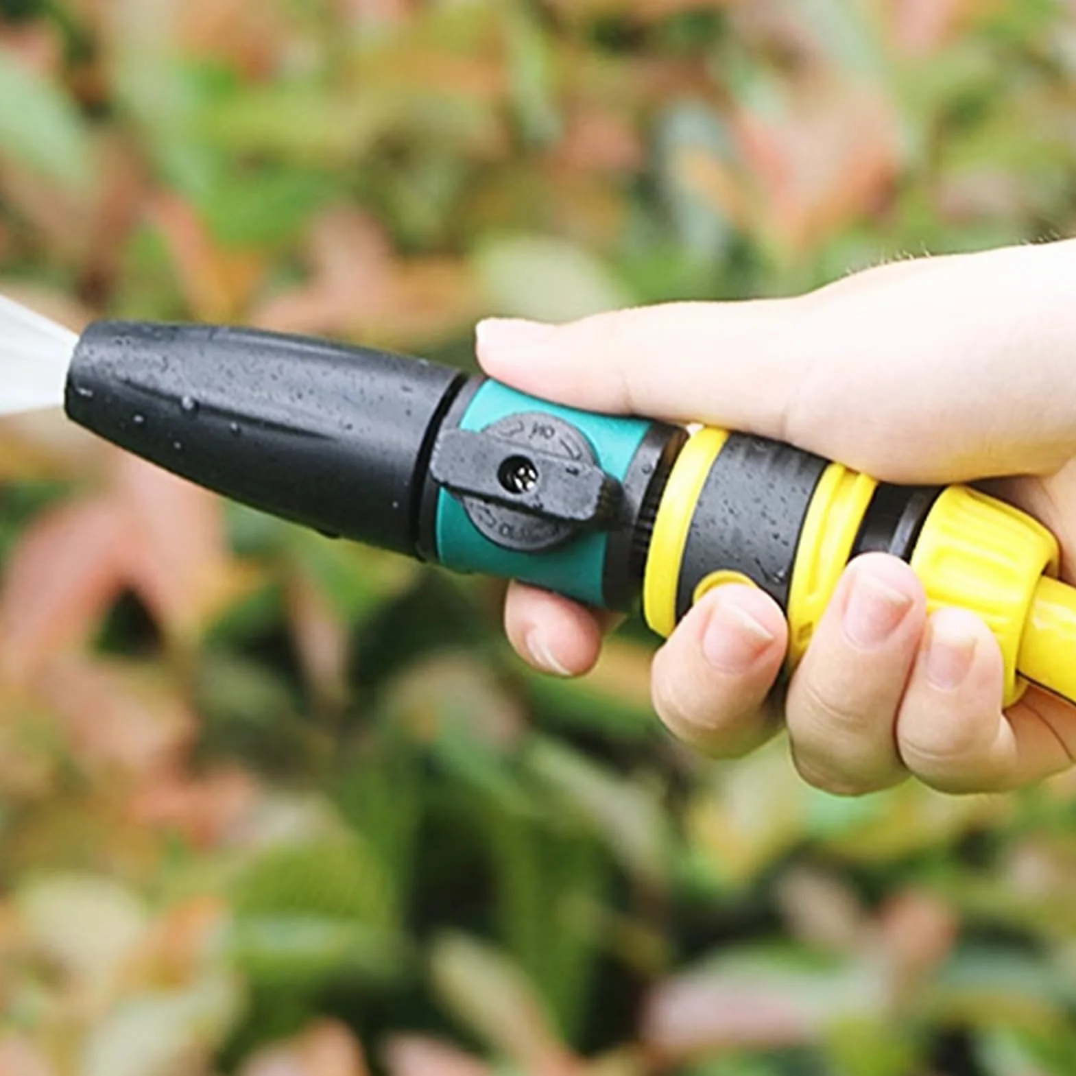 Buse du tuyau d'eau - tête de pulvérisation réglable pour jardin, lavage de voiture