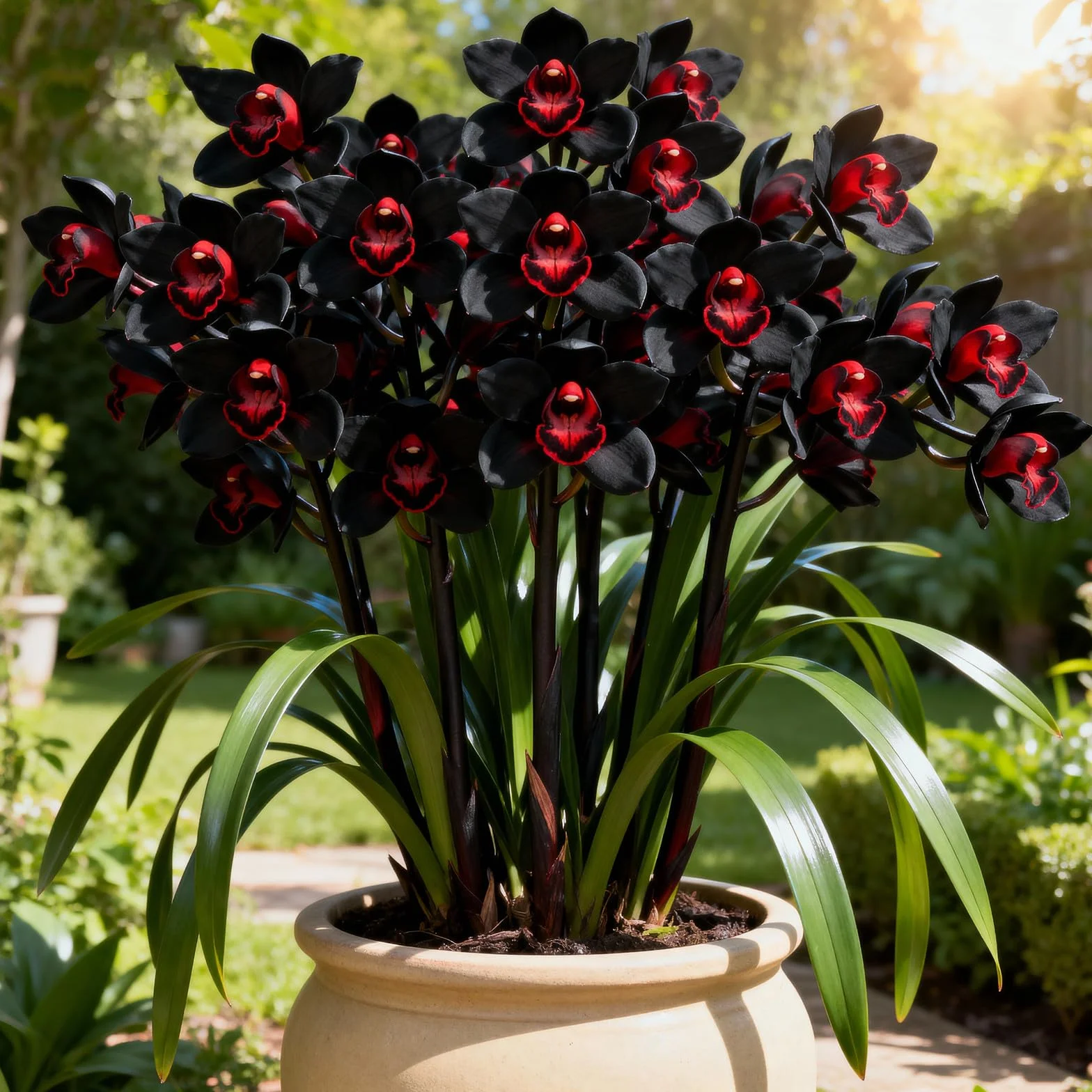 Orchidée Cymbidium Rhizomes, résistant à l'hiver, intérieur idéal