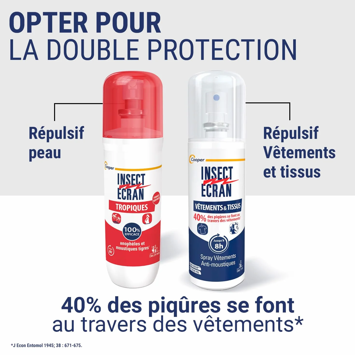 Spray répulsif anti-moustiques 75 ml Protection piqûres 8h