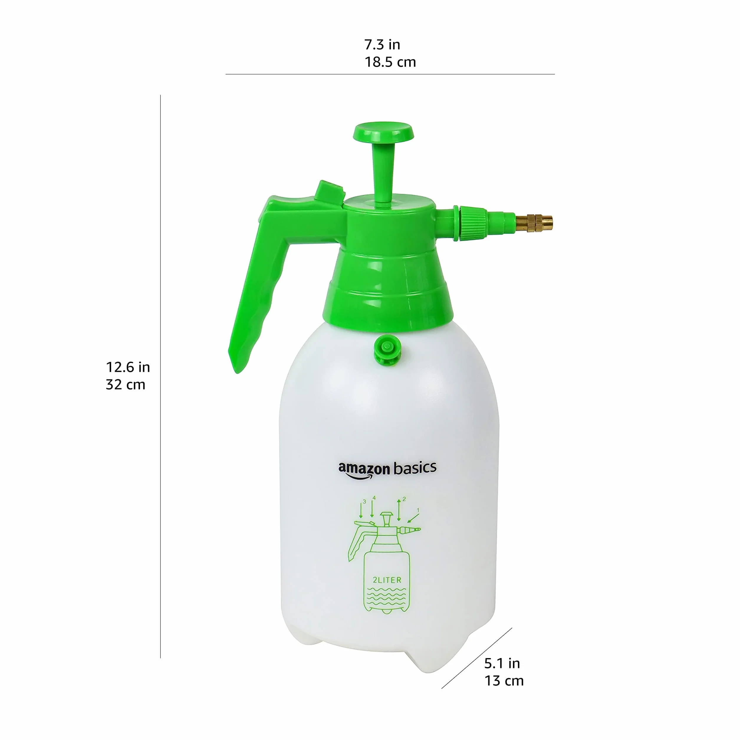 Amazon Basics Pulvérisateur à pression 2 litres
