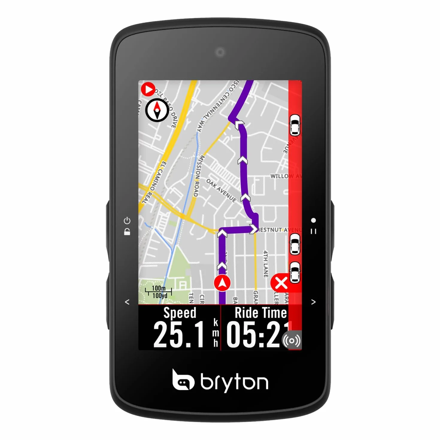 Bryton Rider 750SE Ordinateur de vélo GPS à écran Tactile Couleur LCD 2,8", Carte UE Hors Ligne, Compatible avec Le Radar de vélo, 40 Heures d'autonomie, Navigation avec trajectoire Courbe par Virage