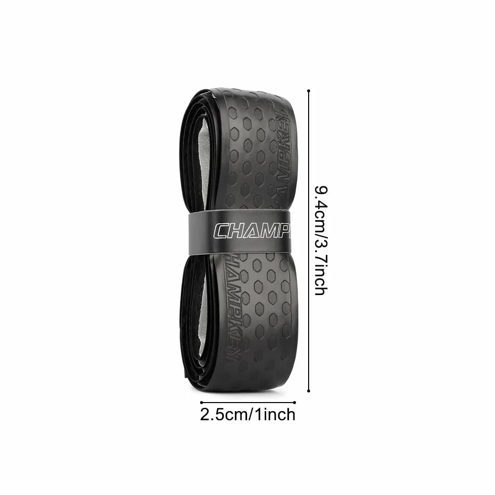 DONGKER Bande de Poignée de Baseball,2 Pièces Bandes de Batte Souples et Absorbant Les Chocs de 1.75mm pour Les Anciennes Poignées de Baseball,Tennis,Softball,Hockey sur Glace
