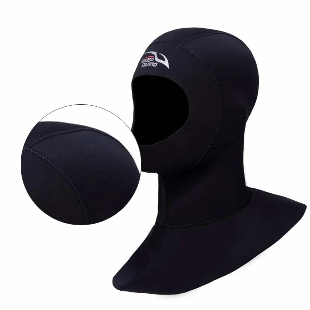Sharplace Cagoule de en Néoprène de Qualité Supérieure avec Cagoule Ventilée 3mm Homme et Femme Casquette de Surf de Chaude pour La