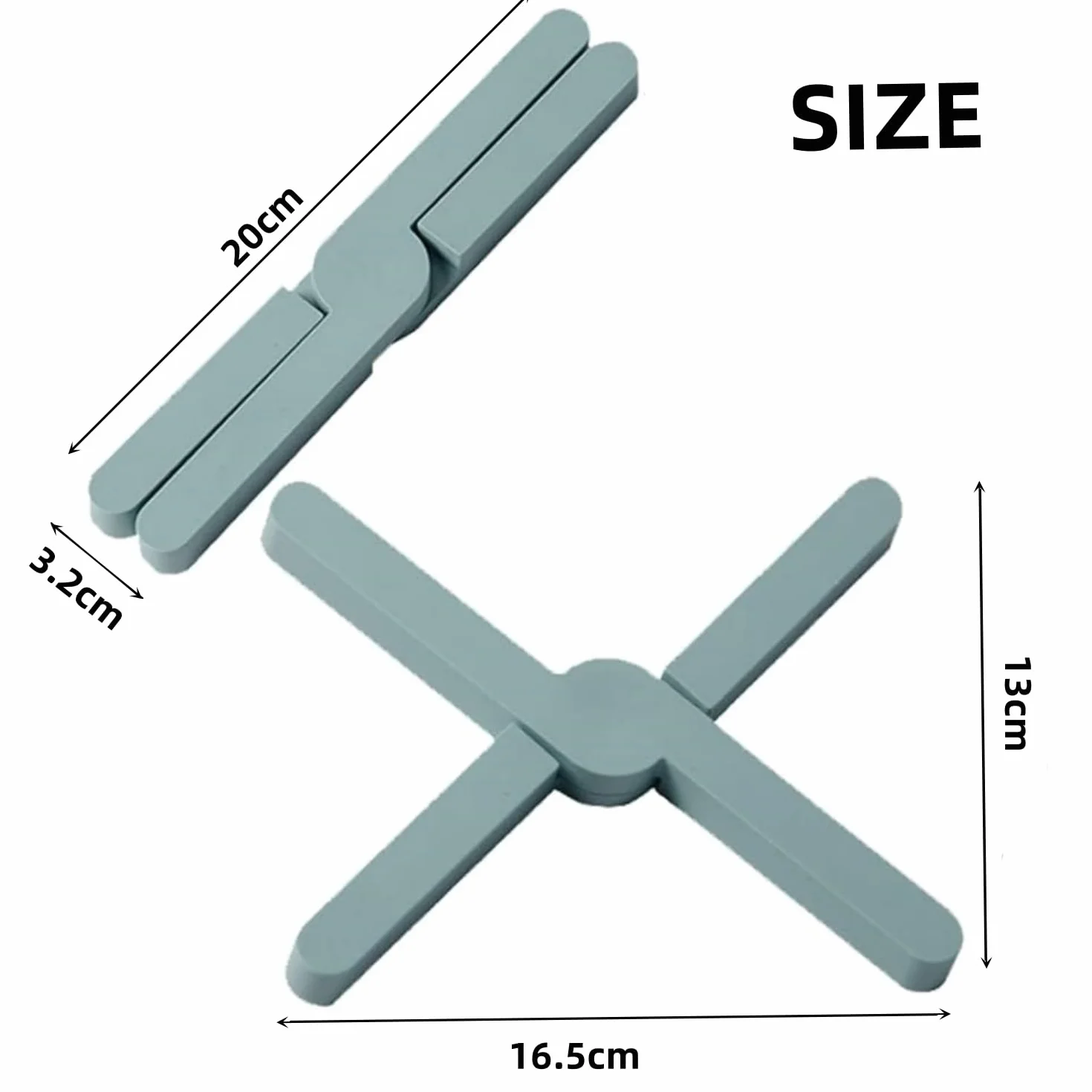 Silicone Dessous de Plat Pliables Résistants à Chaleur Antidérapant pour Casseroles