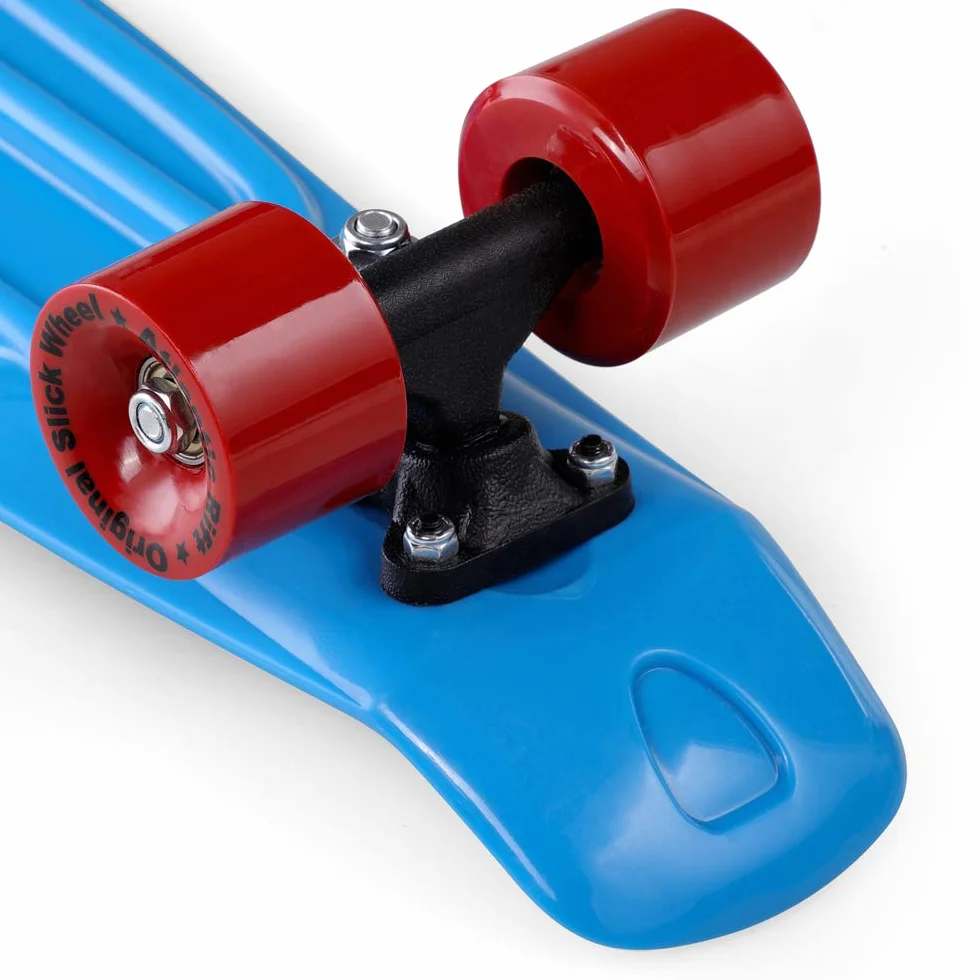 Monzana Skateboard 22' Roues ABEC 7 Pennyboard Design rétro Adultes Enfants Adolescents Mini Cruiser Planche à Roues