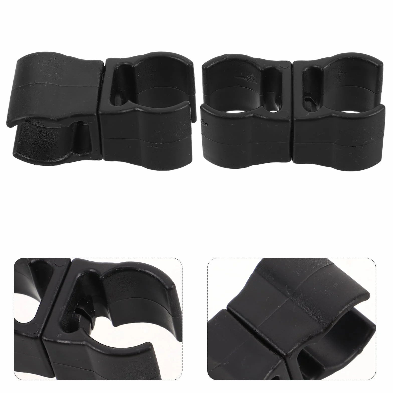 10 Pièces Clips de Fixation Plastique pour Piquets Entraînement Football Attaches Robustesse