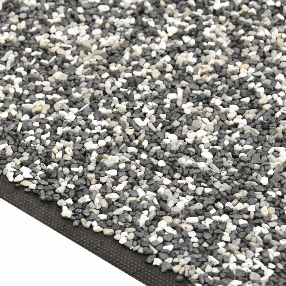 Tomostar Revêtement de Pierre Tapis Gravillonnée Gris 250x60 cm