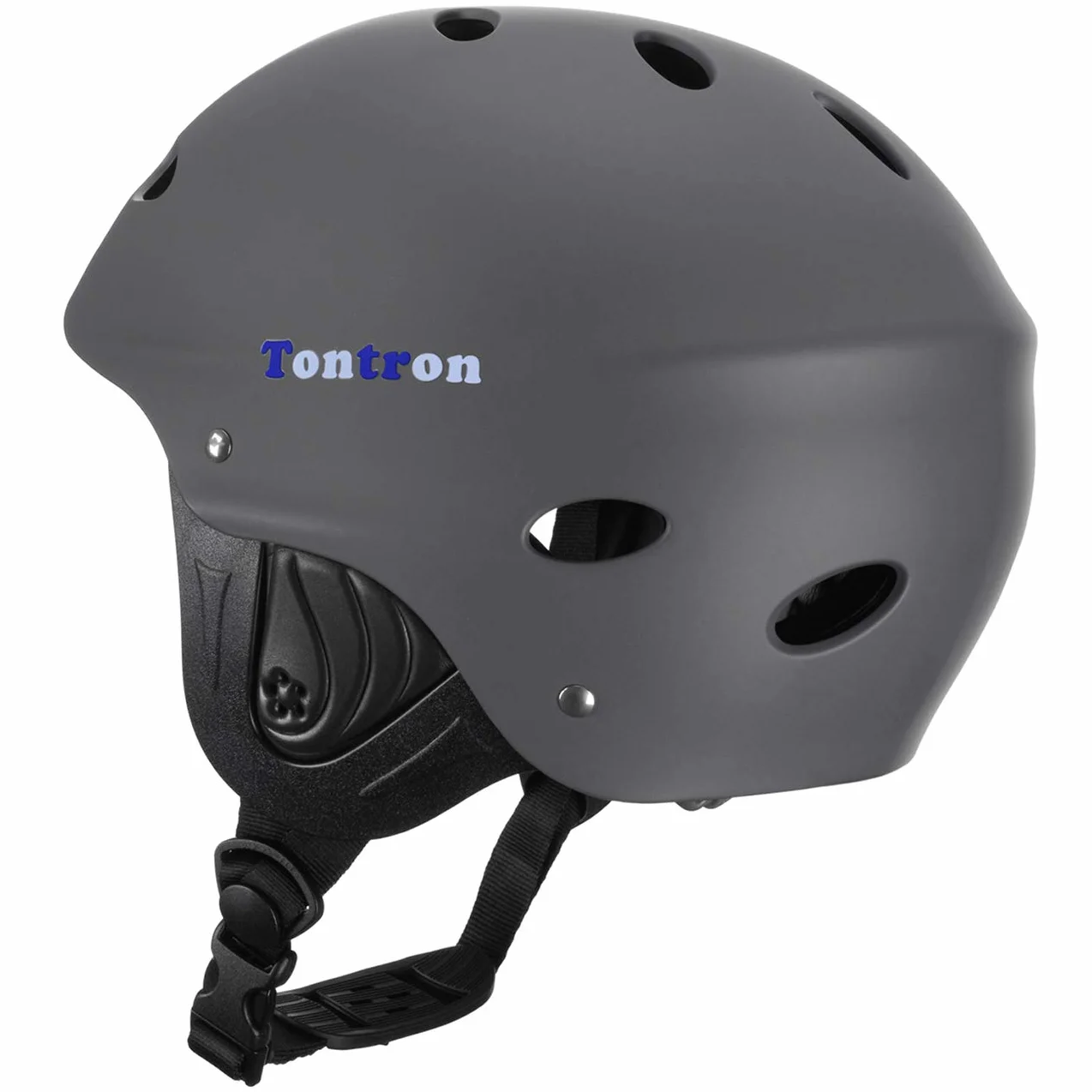 Tontron Classic Wakeboard kayak kitesurf Casque de sport nautique (gris mat, L)