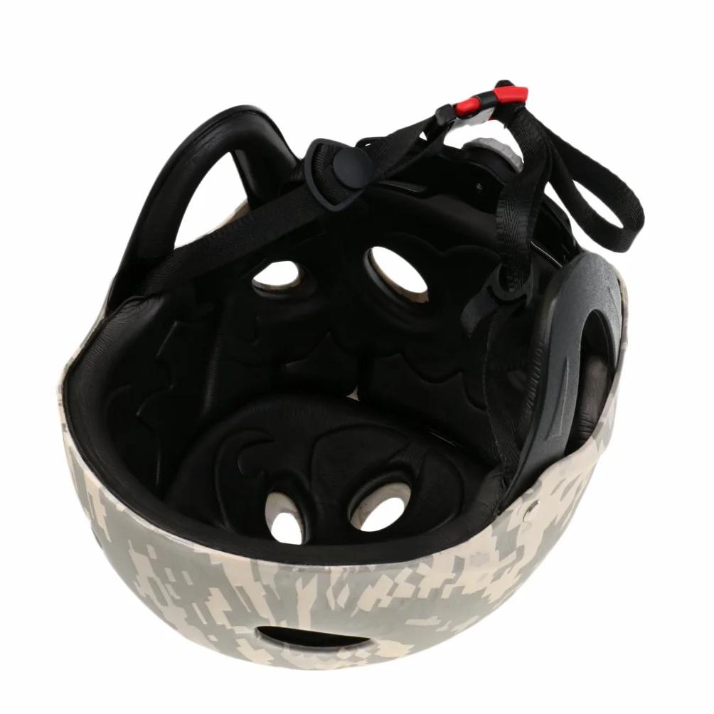 MagiDeal Casque de Sécurité pour Sports Nautiques Réglable Capuchon Tête Canoë Kayak