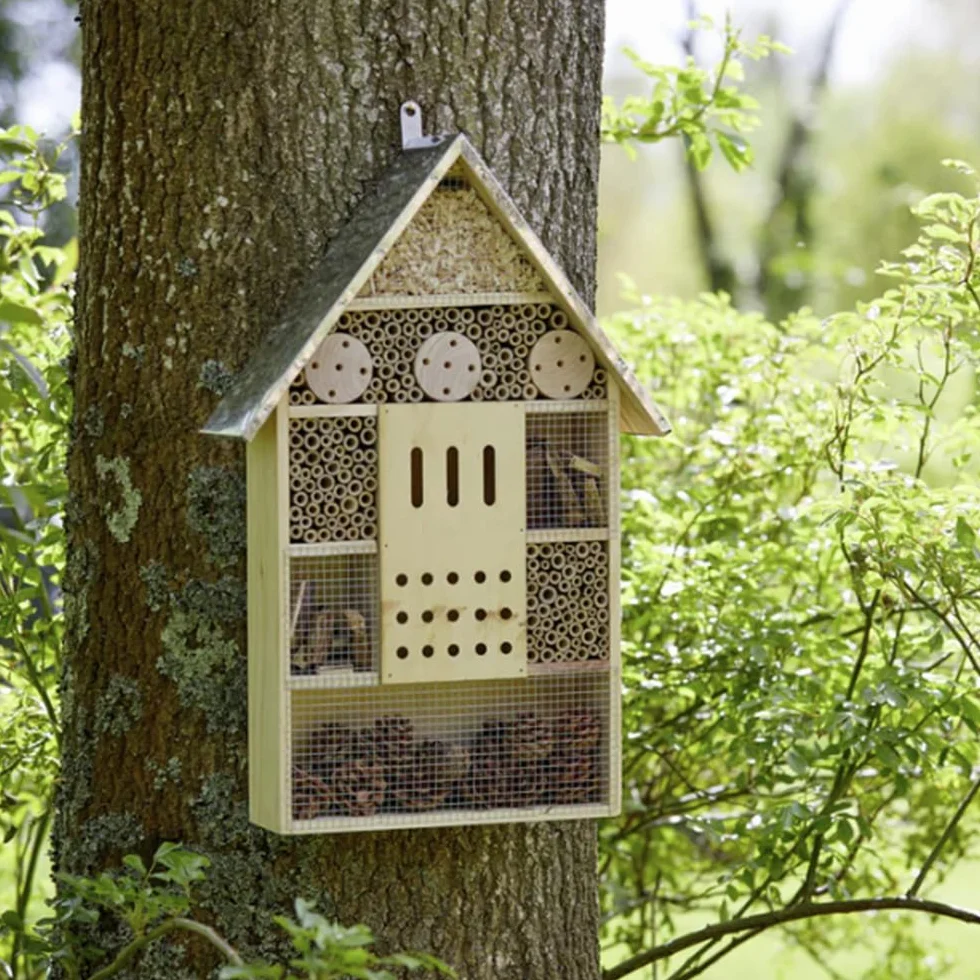 Matériau de Remplissage de Tubes d'hôtel à Insectes 100 pièces Tube en Bambou Naturel 15cm Accessoires Maison d'abeille écologique Jardin