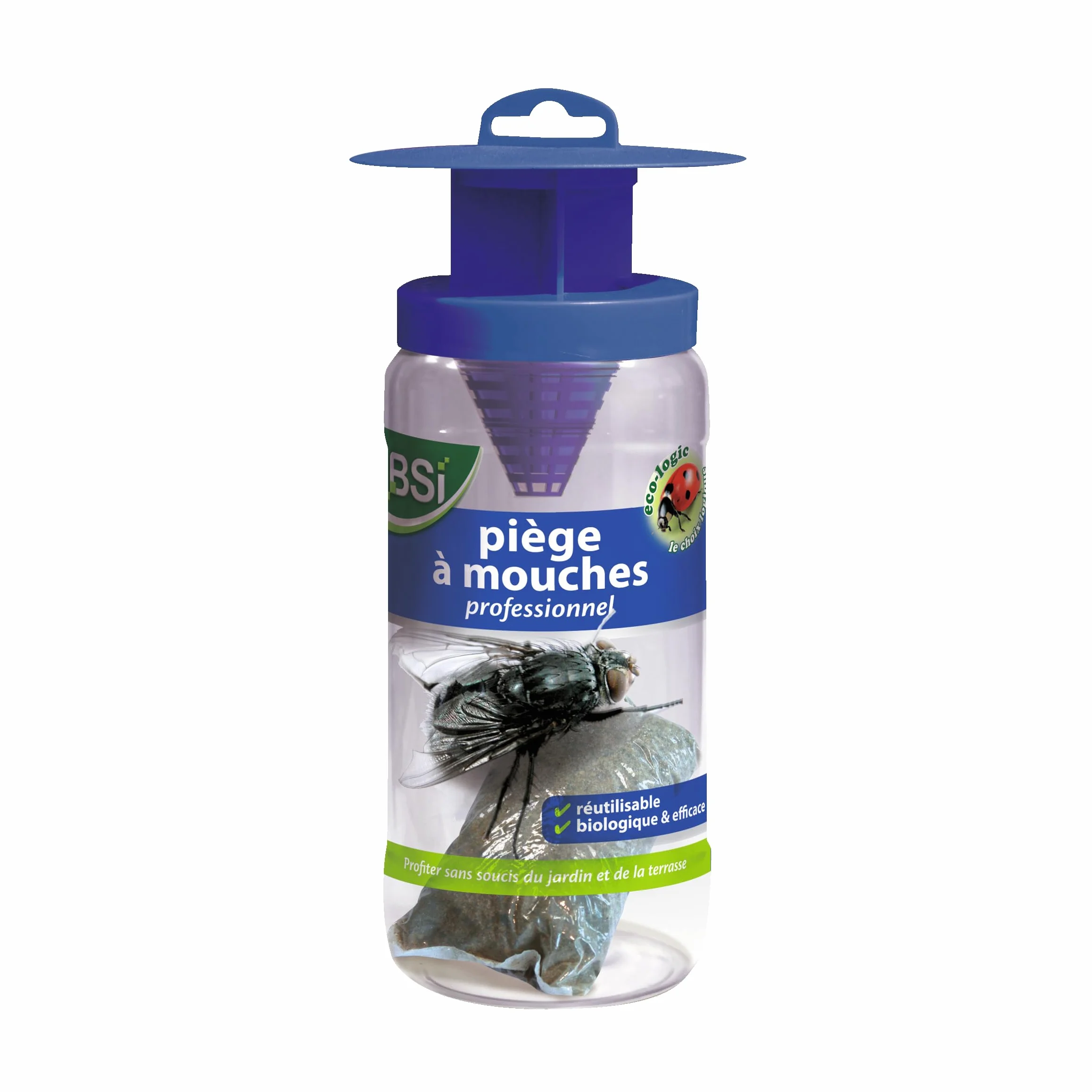 Piège à mouches BSI attrape et digère jusqu'à 20 000 insectes usage extérieur réutilisable