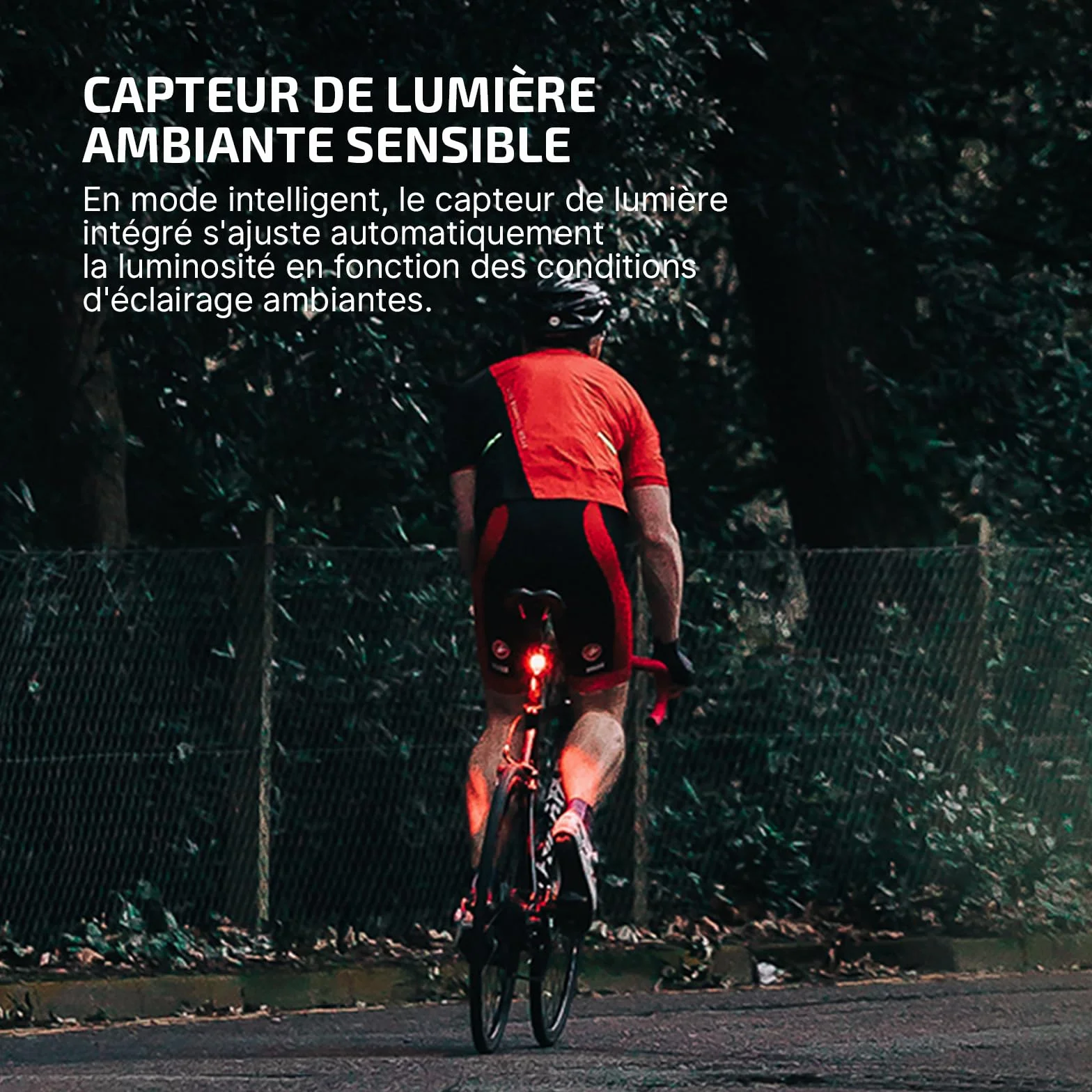 OLIGHT RN120C Lampe VTT LED Éclairage Vélo Arrière Puissant 120 Lumens 5 Modes de Luminosité Étanche IPX6 Rechargeable Type C pour Deplacements Urpains Cyclisme sur Route Rando