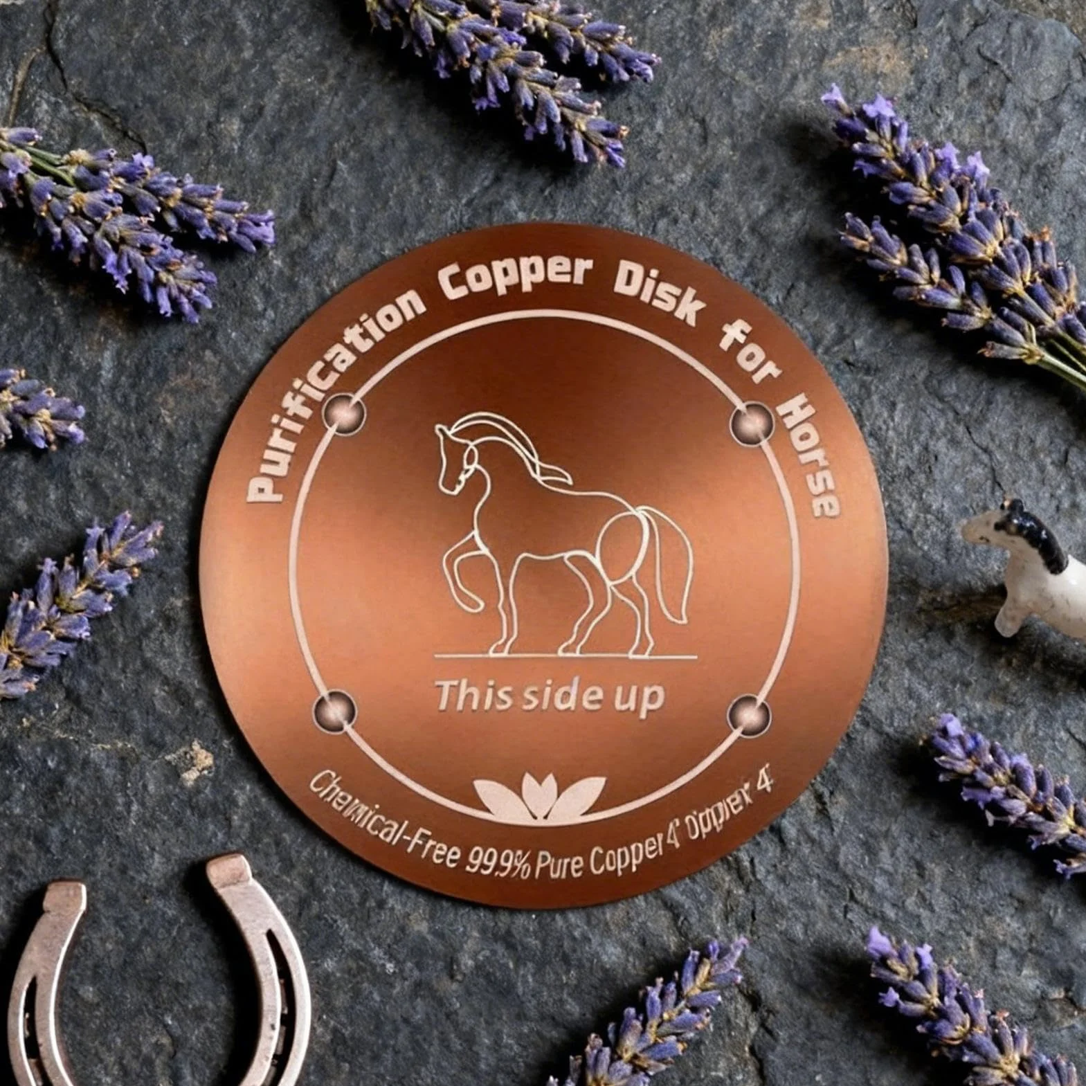 Disque en cuivre pour eau potable - Nettoyage Physique Résistant Aux Intempéries, Purification pour Abreuvoir Chevaux, Bains d'oiseaux, Piscine