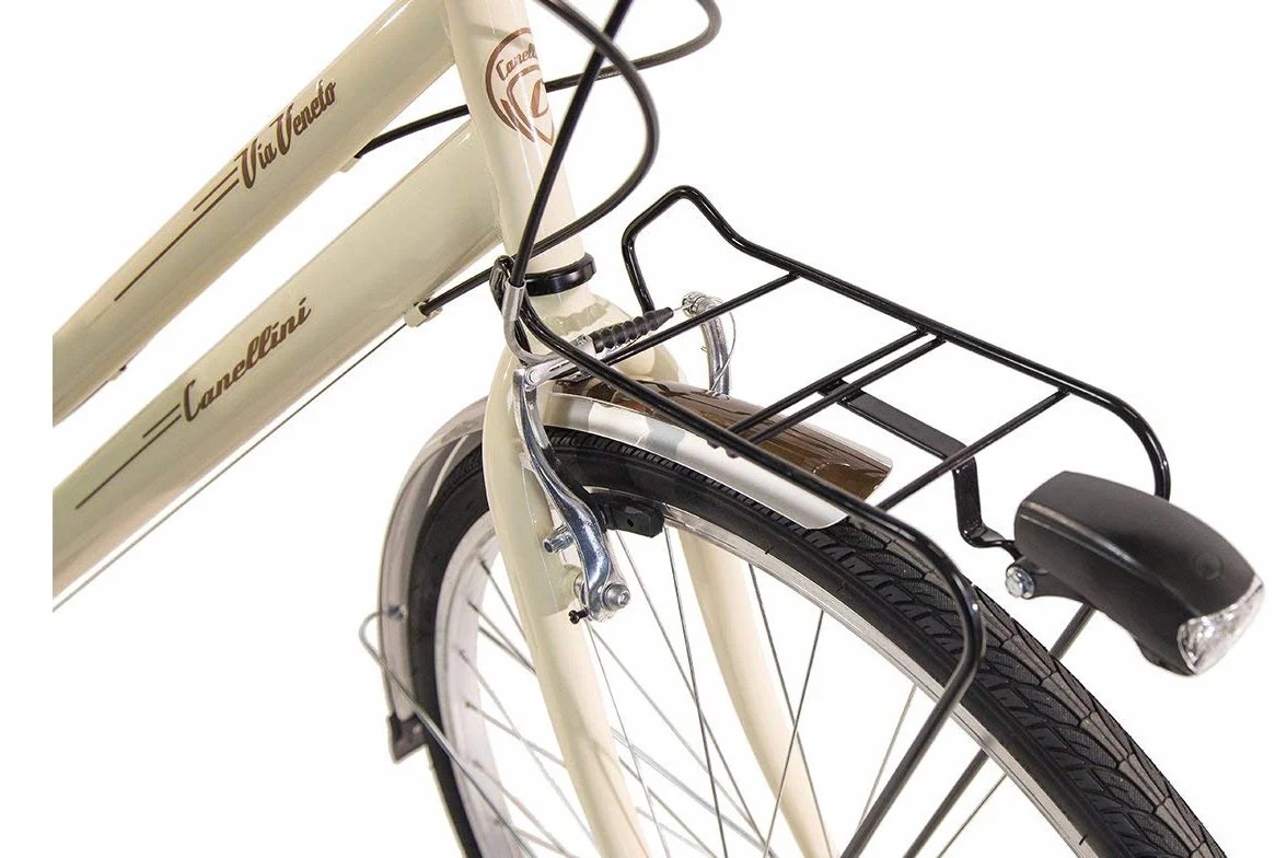 Via Veneto By Canellini Vélo VTC vintage femme acier crème