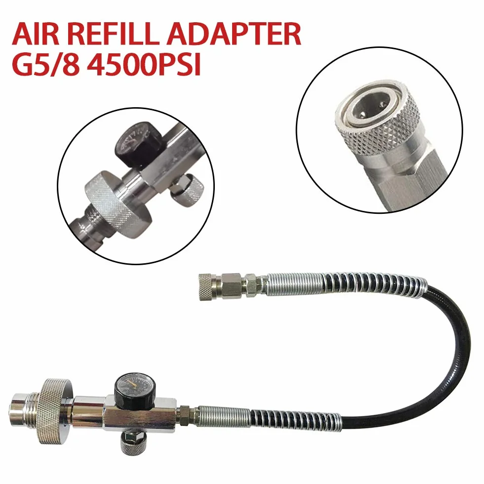Station de remplissage de paintball 4500 PSI, kit de chargement pour station de remplissage de paintball PCP, adaptateur de chargement pour station de remplissage PCP pour station de