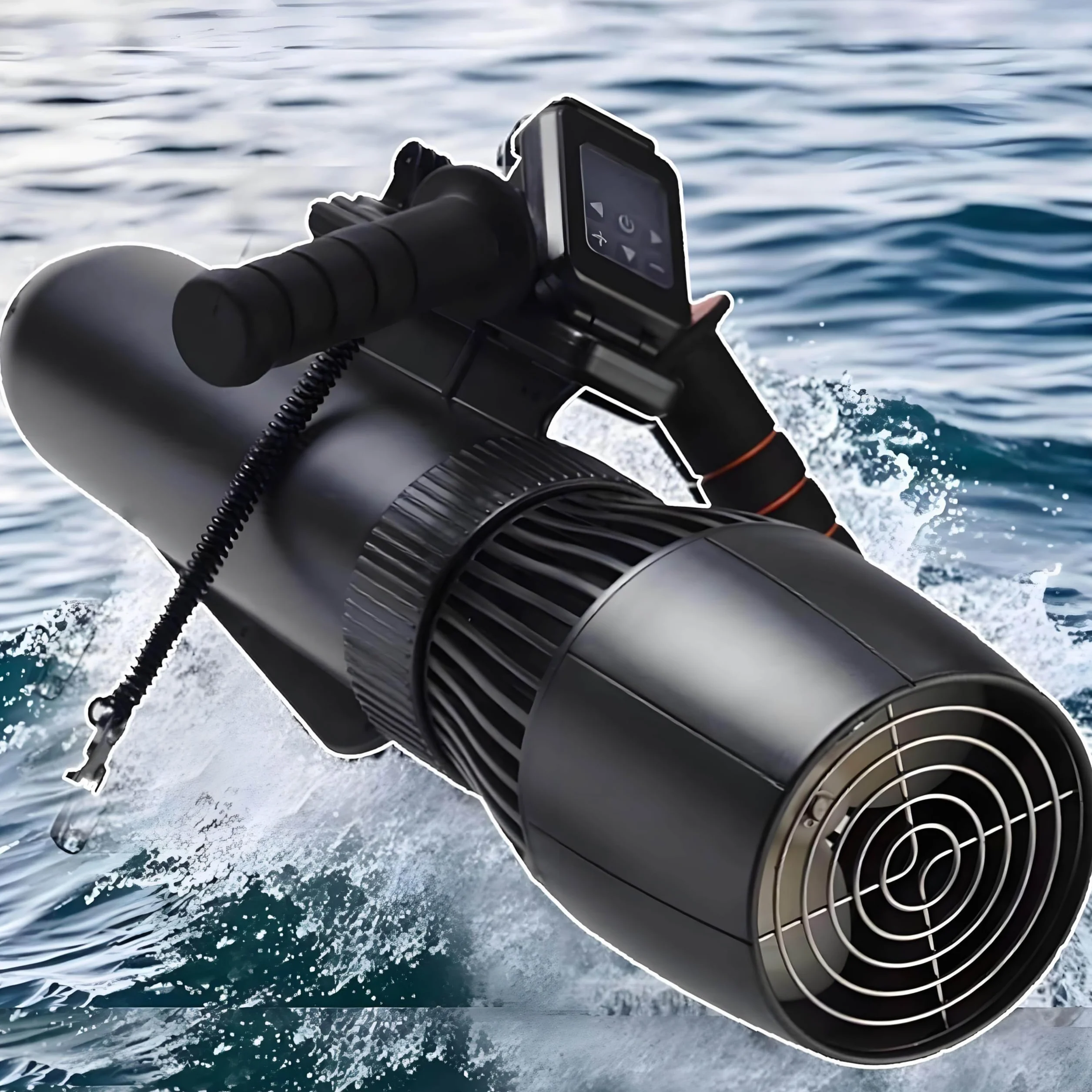 Scooters sous-Marins, Ensemble de propulseur sous-Marin sans balais de 180 Minutes, Scooter de mer sous-Marin électrique de 10 km/h, for Kayaks/Bateaux gonflables/Planches à pagaie 16000mAh