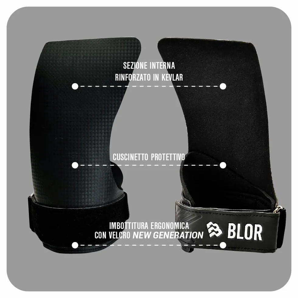 BLOR Paracalli Steel 2.0 Hand Grip pour tractions barre levage poids crosstraining calisthenics protections mains homme femme